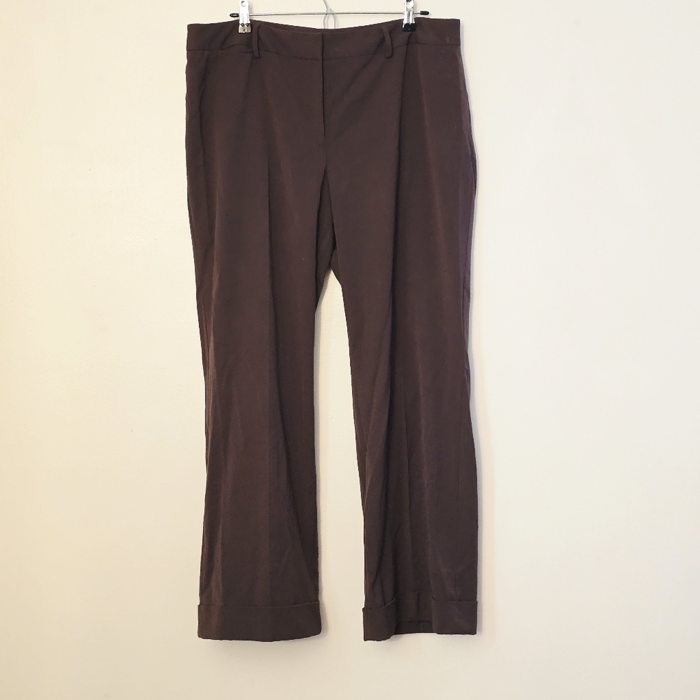 Lane Bryant Women's 18 Brown Dress Pants